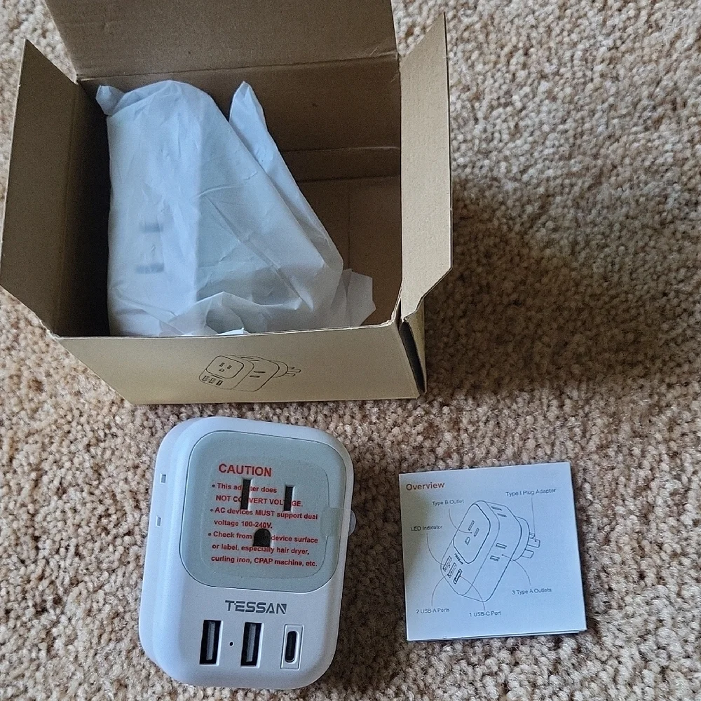 TESSAN Power Adapters Set For Australia And New Zealand